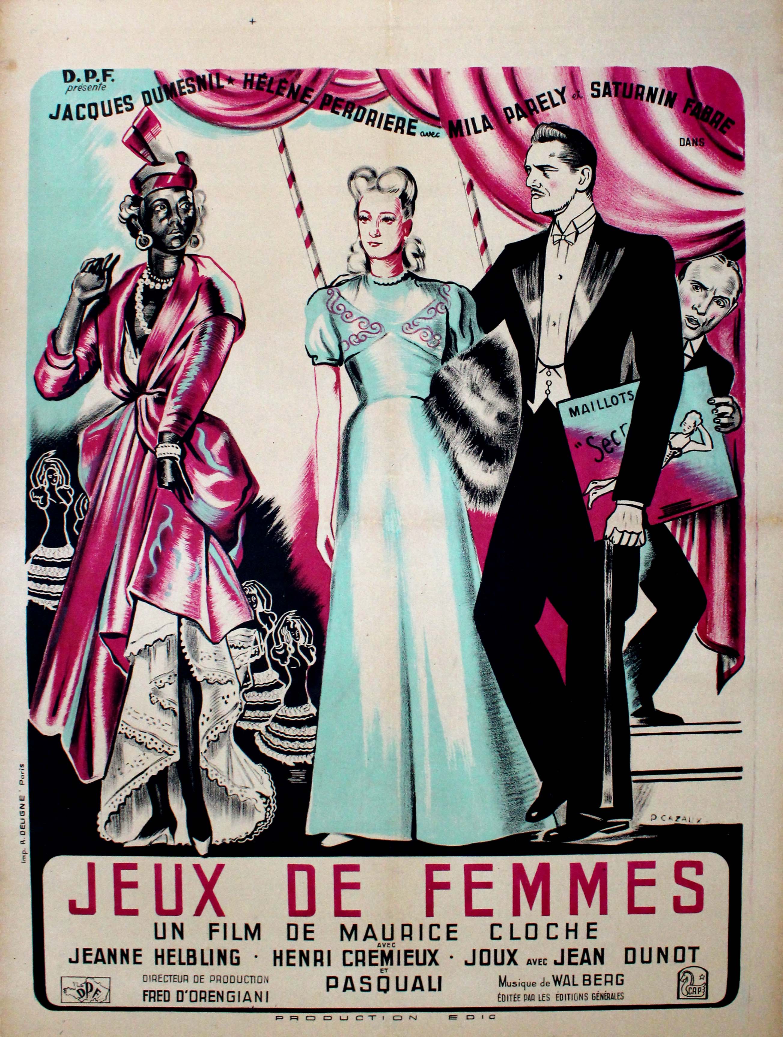 Movie Poster Jeux de Femmes Women Games