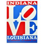 Advertising Poster Robert Indiana Love Louisiana Copenhagen Museum of Modern Art