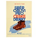 War Poster WWII Czech Worker Boots