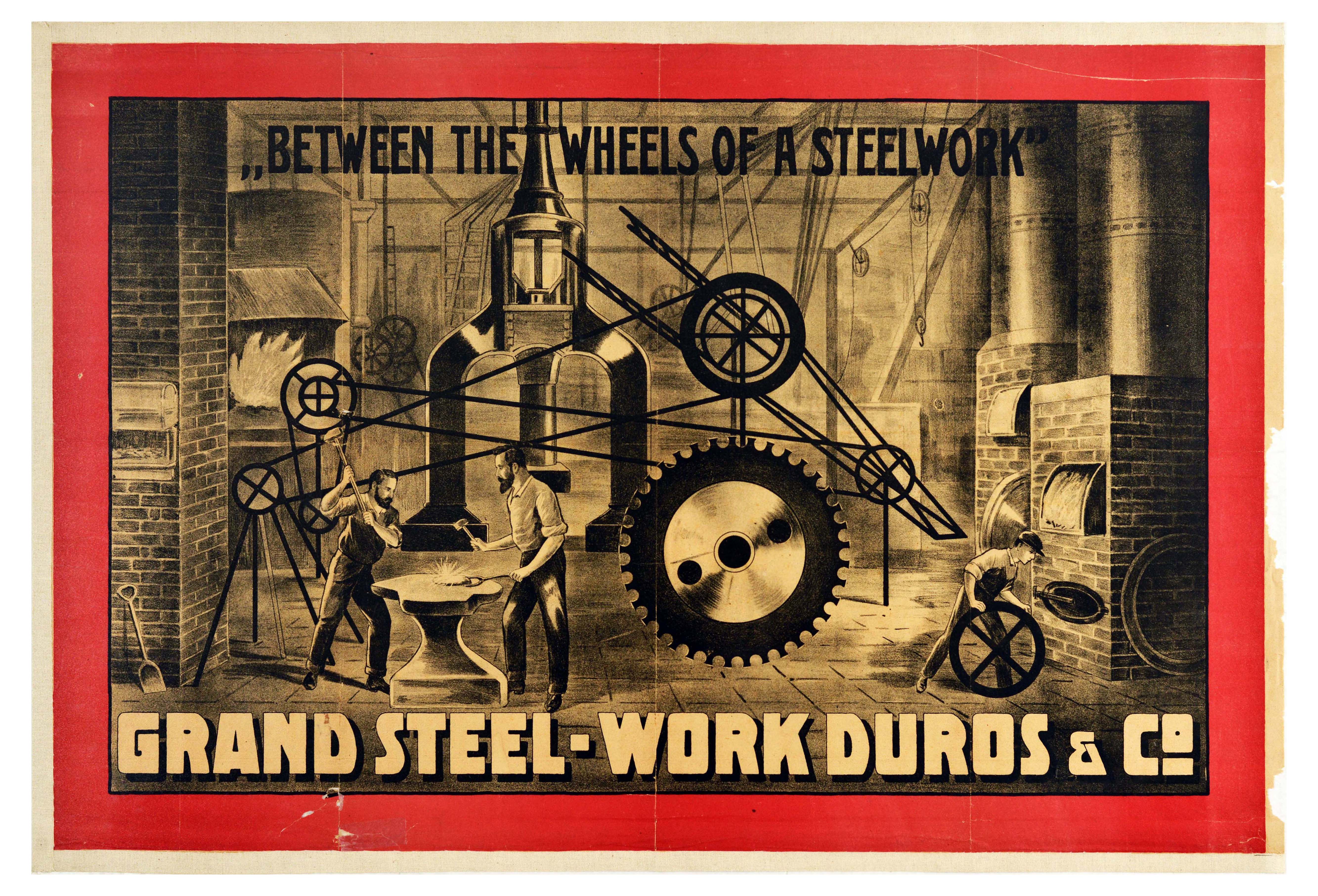 Advertising Poster Circus Duro Grand Grand Steel Works