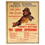 Advertising Poster RNLI Royal Variety Matinee London Hippodrome