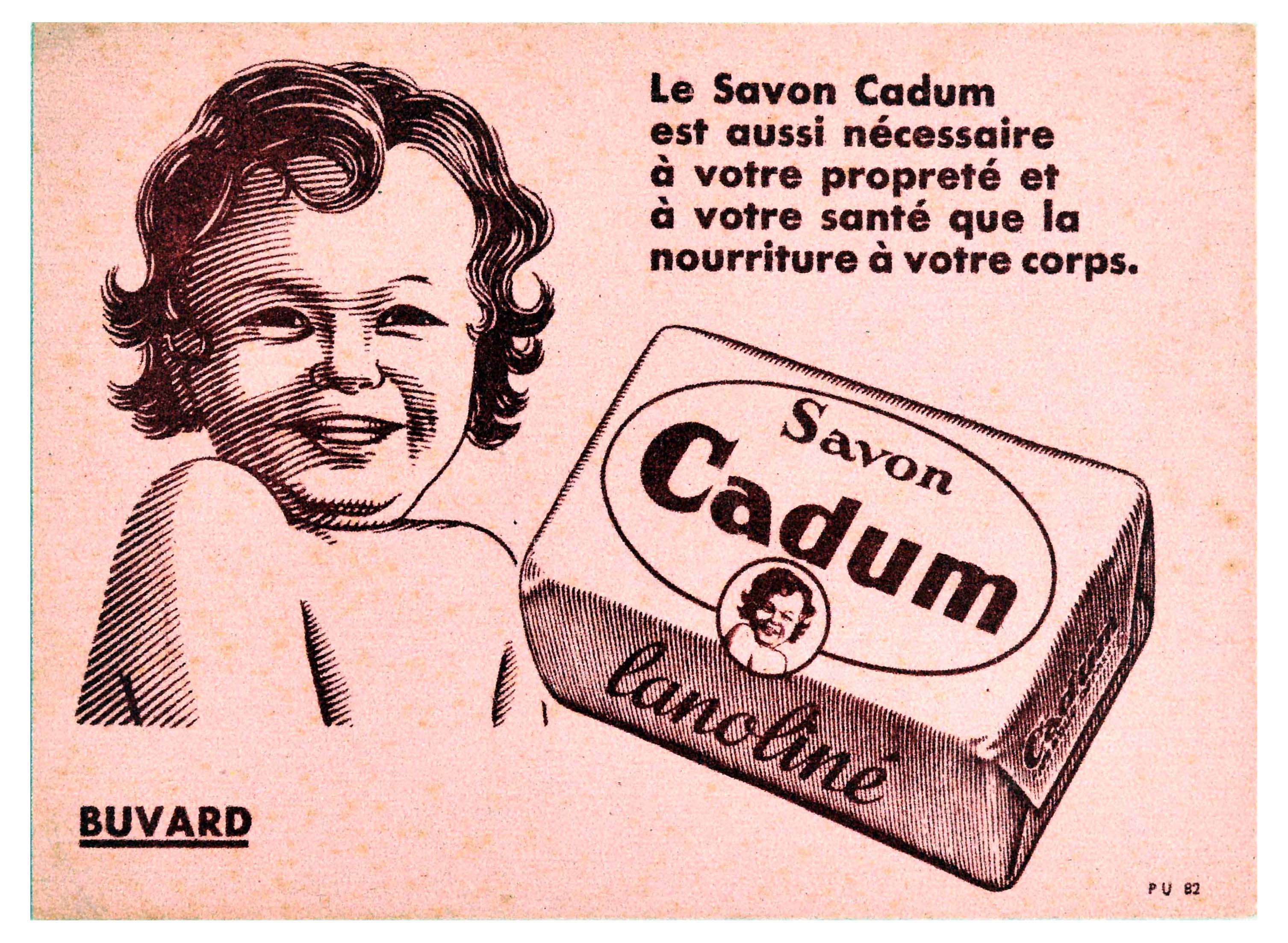 Advertising Poster Savon Cadum Soap Hygiene