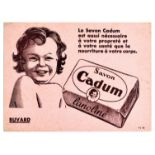 Advertising Poster Savon Cadum Soap Hygiene