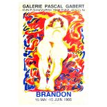 Advertising Poster Galerie Pascal Galbert Brandon Paris