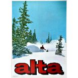 Sport Poster Alta Ski Utah USA