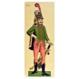 Advertising Poster Hussar Baume Algipan French Army Uniform