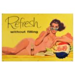 Advertising Poster Pepsi Cola Pin Up Refresh Without Filling