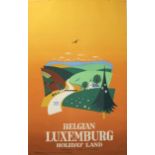 Travel Poster Belgian Luxemburg Luxembourg