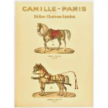 Advertising Poster Camille Paris Horse Harness