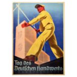 Propaganda Poster Nazi Germany Craft Day Frankfurt