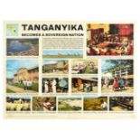 Travel Poster Tanganyika Independence Africa