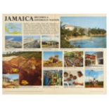 Travel Poster Jamaica Independence Caribbean Kingston