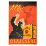 Advertising Poster Shell Motor Oil Police Officer Art Deco