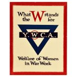 War Poster YWCA Women in War Work WWI USA