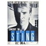 Advertising Poster Sting Dream Of The Blue Turtles Album Concert