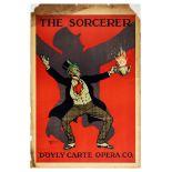 Advertising Poster Sorcerer Opera Teapot DOyly Carte