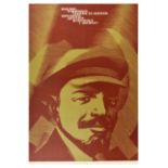 Propaganda Poster Lenin Comrade Think Fight Live Breathe