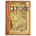 Antique Magazine La Plume Mucha Literary Art Nouveau