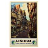 Travel Poster French Railways Lisieux Calvados Normandy Pilgrimage