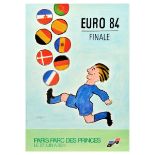 Sport Poster UEFA Euros Football Championship Savignac France