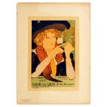 Advertising Poster Art Noveau Exhibition Salon Des Cent Lady