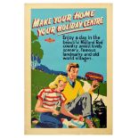 Travel Poster Rover Holiday Picnic Midland Red Country