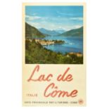 Travel Poster Lake Como ENIT Italy Lombardy