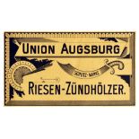 Advertising Poster Giant Matches Union Augsburg Dagger Sword