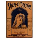 Advertising Poster Perfume Shem el Nessim Palmistry Enos Salt