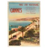 Travel Poster PLM Railways Casino Municipale Cannes