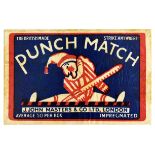 Advertising Poster Jester Punch Matches British Made London