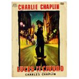 Movie Poster Charlie Chaplin City Lights Luces de la Ciudad