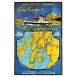Travel Poster Scotland Cruises King George Campbeltown Inveraray