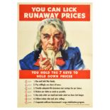 War Poster Uncle Sam You Can Lick Runaway Prices