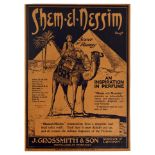 Advertising Poster Perfume Araby Scent Fashion Garter Shem el Nessim