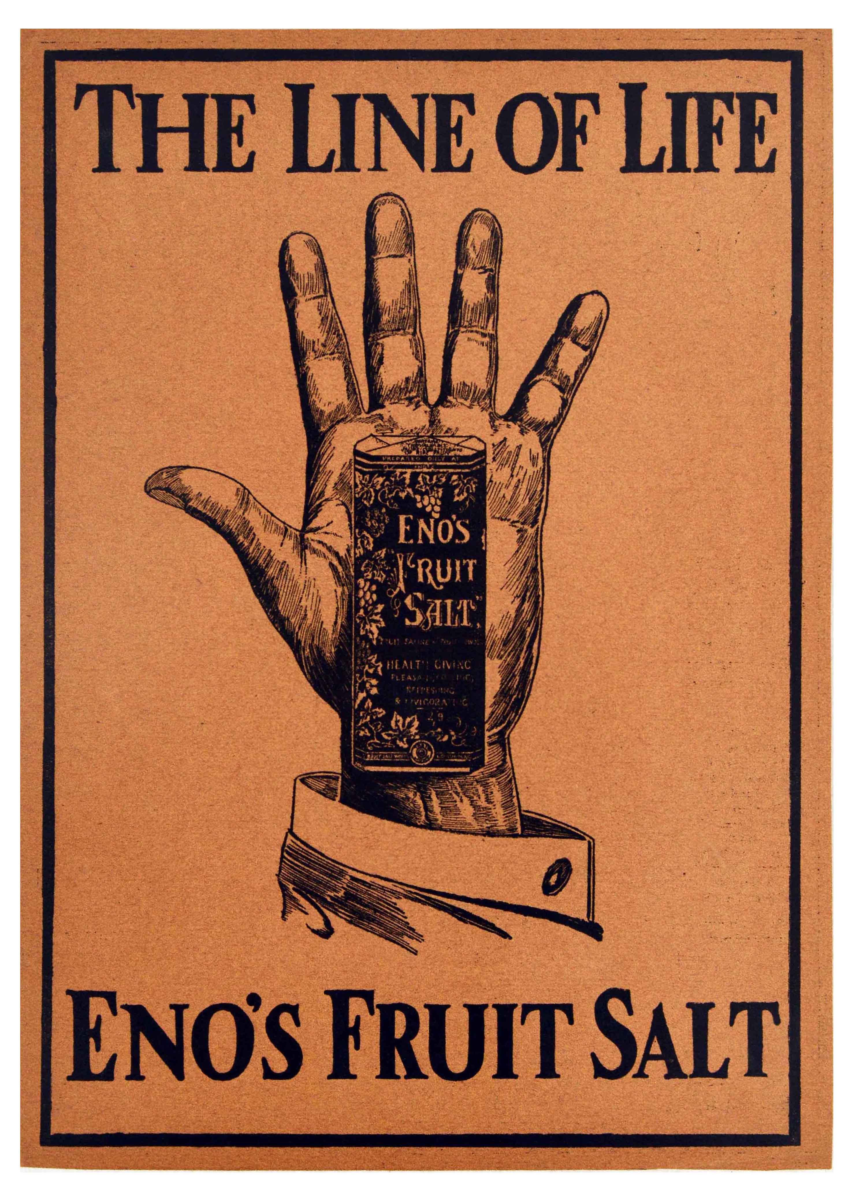 Advertising Poster Perfume Shem el Nessim Palmistry Enos Salt - Image 2 of 2