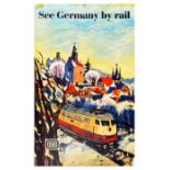 Travel Poster DB German Federal Railway Germany by Rail