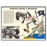 Propaganda Poster NATO USA Freedom Democracy Stranglers