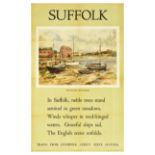 Travel Poster Suffolk Woodbridge British Railways Old Mill