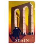 Travel Poster Spain Tom Delpy Aqueduct Segovia