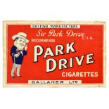 Advertising Poster Park Drive Cigarette Tobacco British Gallaher