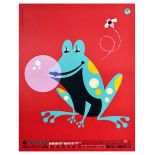 Advertising Poster Frog Fly Pop Art French Paper Mill