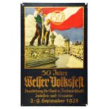 Advertising Poster Welser Volksfest Folk Festival Austria