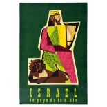Travel Poster Israel Home of the Bible King David