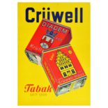 Advertising Poster Cruwell Tobacco Cigarettes Diadem Edel