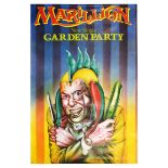 Advertising Poster Marillion Garden Party Post Punk Rock Music Signle