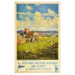 Travel Poster Scotland Western Highlands Macbraynes