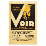 Advertising Poster Good Eye Glasses Art Deco Optician France Bonnes Lunettes