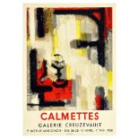 Advertising Poster Calmettes Creuzevault Art Exhibition Paris