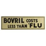 Advertising Poster Bovril Beef Hot Drink Costs Less Than Flu